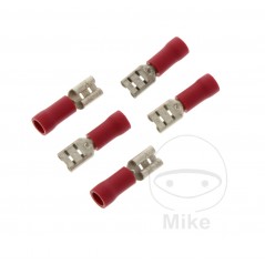 JMP Pack of 5 flat plug female cable connectors 0.5-1.5 4.8 MM ALTN: 1580747/770 158.02.17