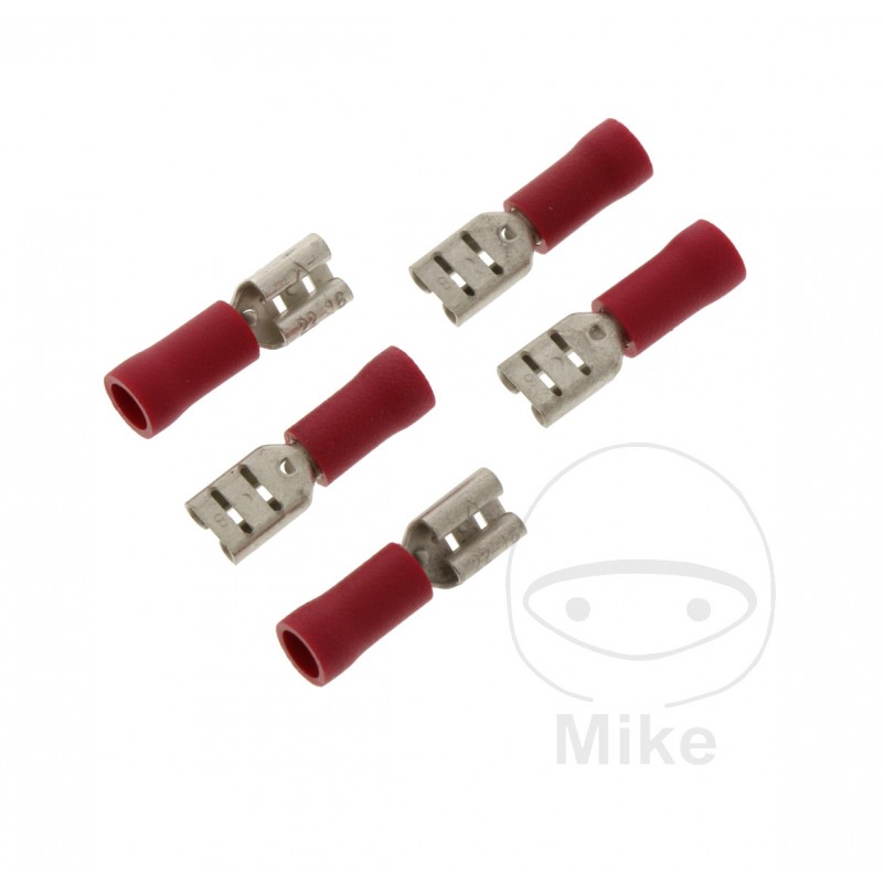 JMP Pack of 5 flat plug female cable connectors 0.5-1.5 4.8 MM 158.02.18