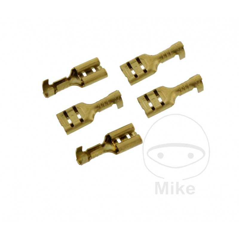 JMP Pack of 5 flat plug female cable connectors 0.5-1.0 4.8 MM 158.02.30