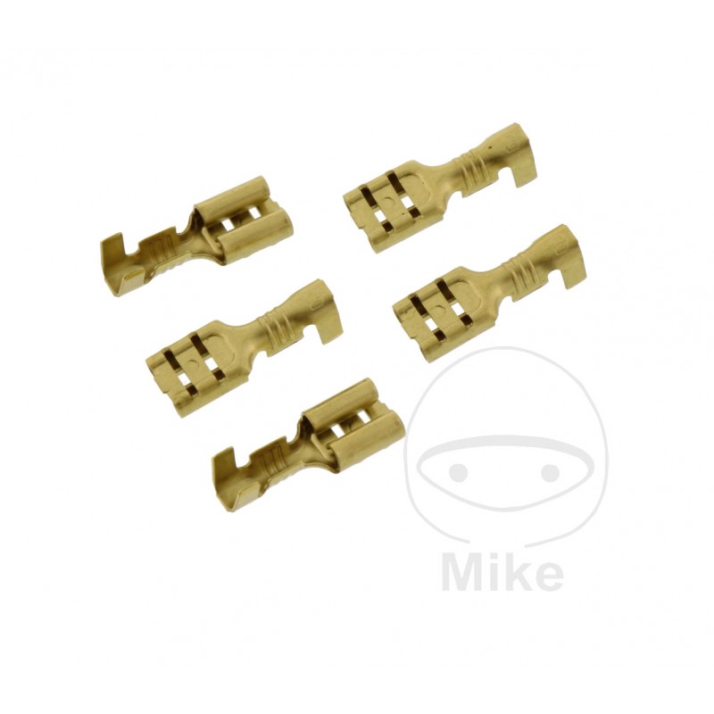 JMP Pack of 5 flat plug female cable connectors 0.5-1.0 4.8 MM ALTN: 1580890 158.02.31