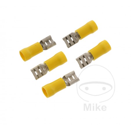 JMP Pack of 5 flat plug female cable connectors 4.0-6.0 6.3 MM ALTN: 1580814/775 158.02.33