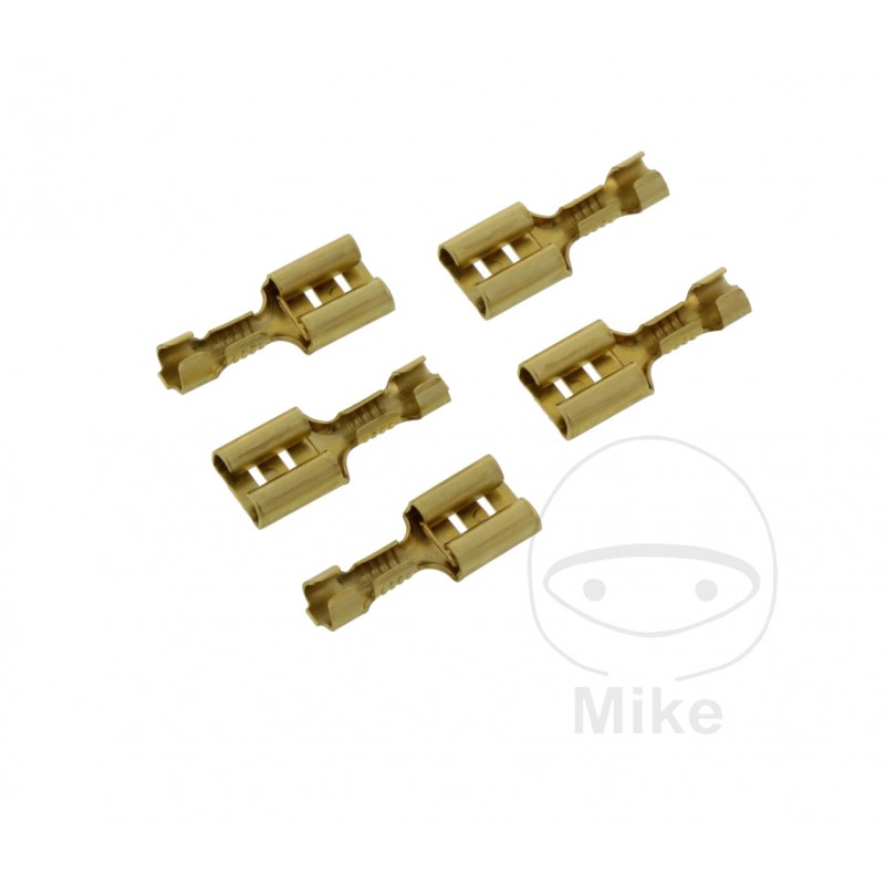 JMP Pack 5 conectores de cable hembra enchufe plano 0.5-1.0 6.3 MM 158.02.38