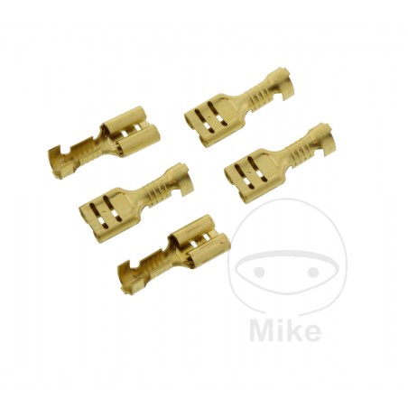 JMP Pack of 5 flat plug female cable connectors 1.0-2.5 6.3 MM ALTN: 1580833/777 158.02.41