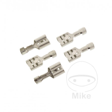 JMP Pack of 5 flat plug female cable connectors 0.5-1.0 6.3 MM ALTN: 1580830/779 158.02.46