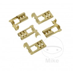 JMP Pack of 5 flat plug female cable connectors 0.5-1.0 6.3 MM 158.02.55