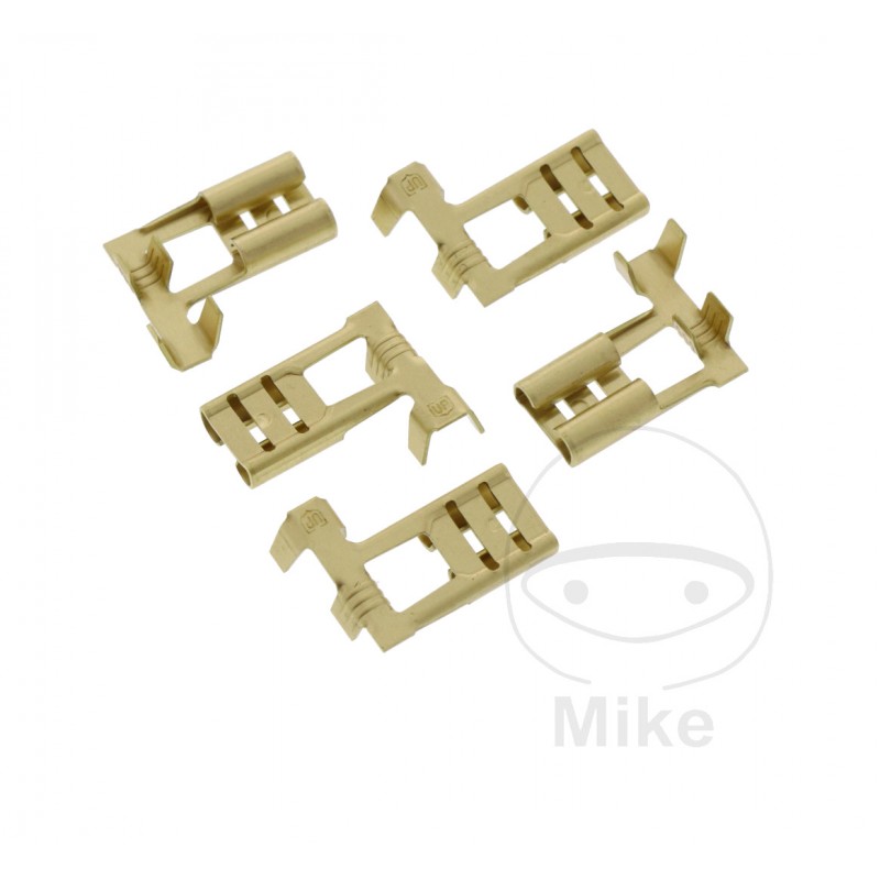 JMP Pack of 5 flat plug female cable connectors 1.0-2.5 6.3 MM ALTN: 1580885 158.02.56