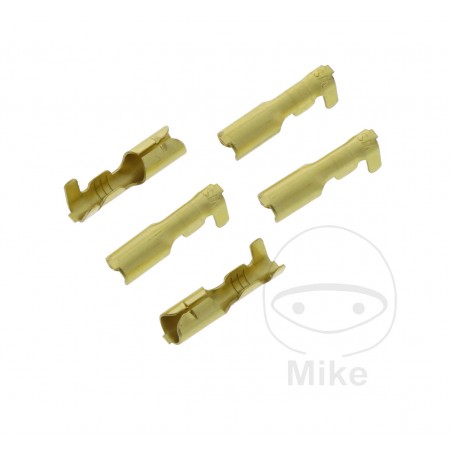 JMP Pack of 5 round plug female cable connectors 0.5-2.0 4 MM 158.02.73