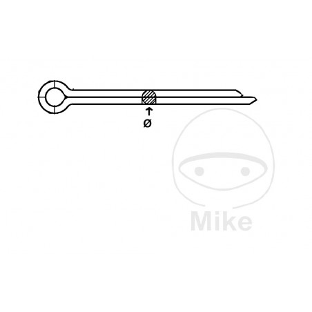 DRESSELHAUS Set of 100 zinc plated pins 3.5X45 DIN 94 486.06.23