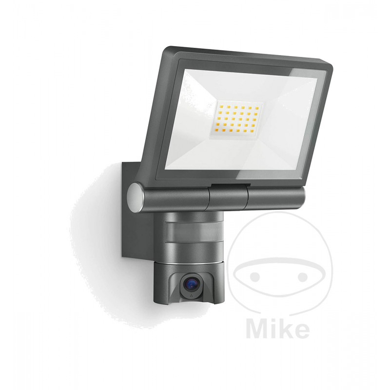 STEINEL LED spotlight with motion detector, camera and intercom system 147.00.50