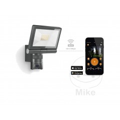 STEINEL LED spotlight with motion detector, camera and intercom system 147.00.50