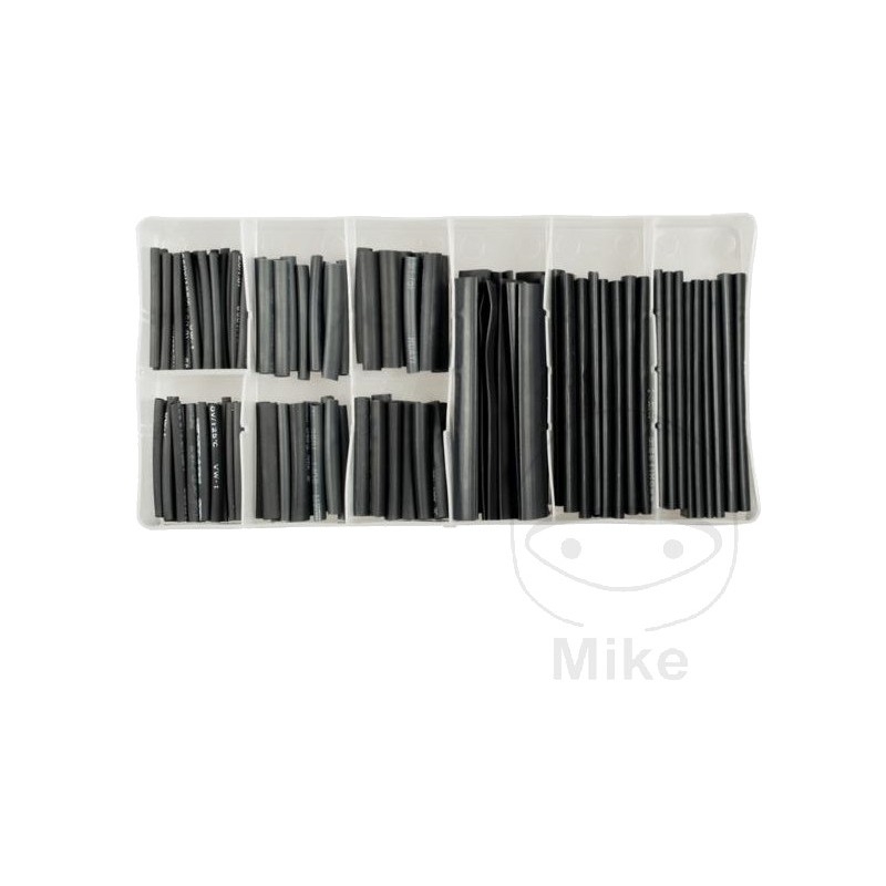 Assortment of 127 heat shrinkable tubes for cables 158.26.18