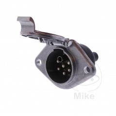 Trailer plug connector 7 poles screwed connection with capsule 24V 1467414