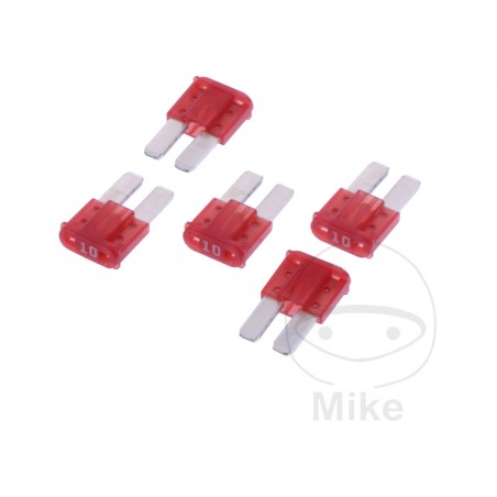 JMP Pack of 5 plug-in flat fuses MICRO 2 10A ALTN: 1490059 1490033