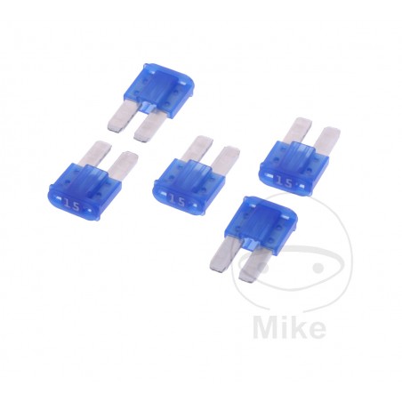 JMP Pack of 5 plug-in flat fuses MICRO 2 15A ALTN: 1490060 1490034