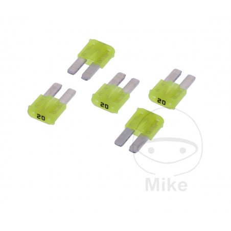 JMP Pack of 5 plug-in flat fuses MICRO 2 20A ALTN:: 1490061 1490035