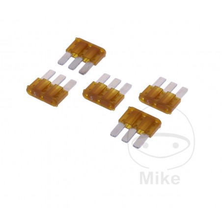 JMP Pack 5 fusibles planos enchufables MICRO 3 5A ALTN: 1490064 1490038