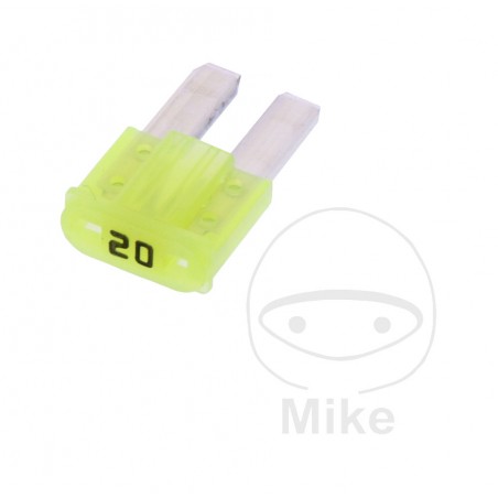 JMP Pack of 25 plug-in flat fuses MICRO 2 20A ALTN: 1490035 1490061