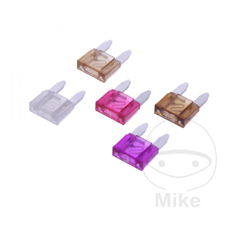 JMP Pack of 5 mini assorted plug-in flat fuses 2-7.5A 1490083