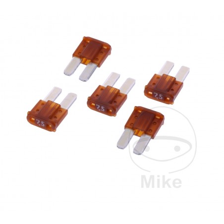 JMP Pack 5 mini fusibles planos 7.5A BR 1490101