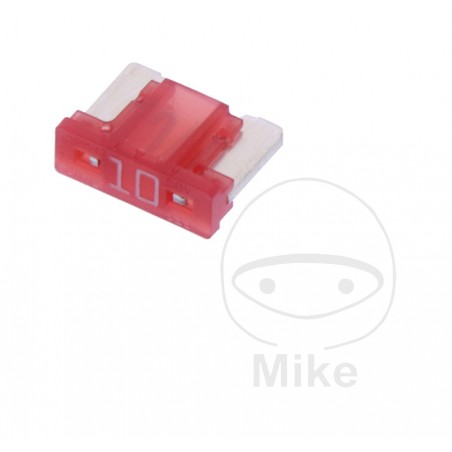 JMP Pack of 5 mini flat pin fuses 10A 1490109