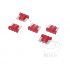 JMP Pack of 5 mini flat pin fuses 10A 1490109