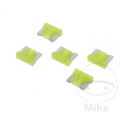 JMP Pack of 5 mini flat pin fuses 20A 1490111