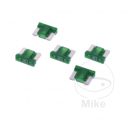 JMP Pack 5 mini fusibles clavija plana 30A HGN 1490113