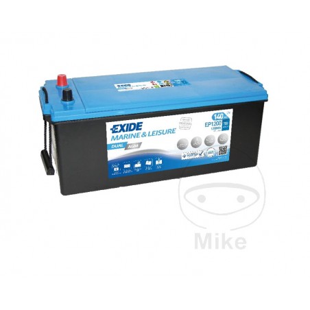 EXIDE Batería marina y usos múltiples STVS 12V140AH AGM DUAL 1510062