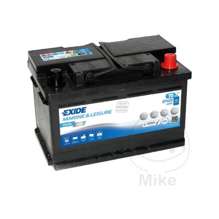 EXIDE Marine battery and multiple uses STVS 12V 70AH AGM DUAL 1510066