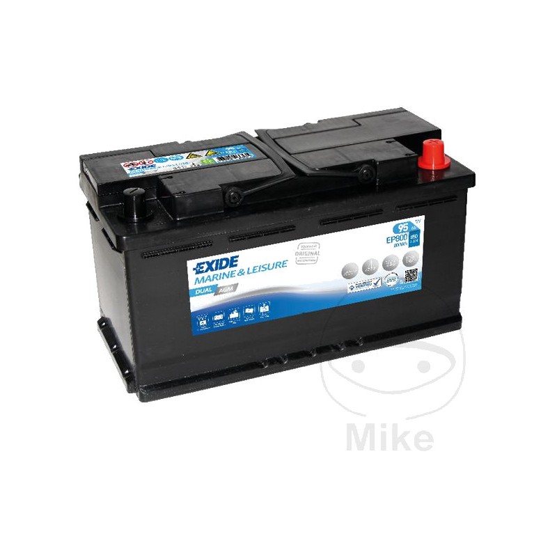 EXIDE Marine battery and multiple uses STVS 12V 95AH AGM DUAL 1510067