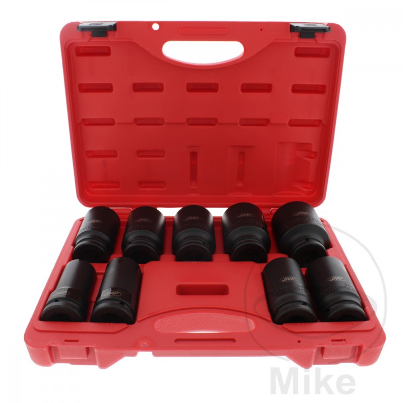 JMP Juego 9 llaves de vaso impacto bihexagonal versión larga 3/4 24-46 MM 605.05.68