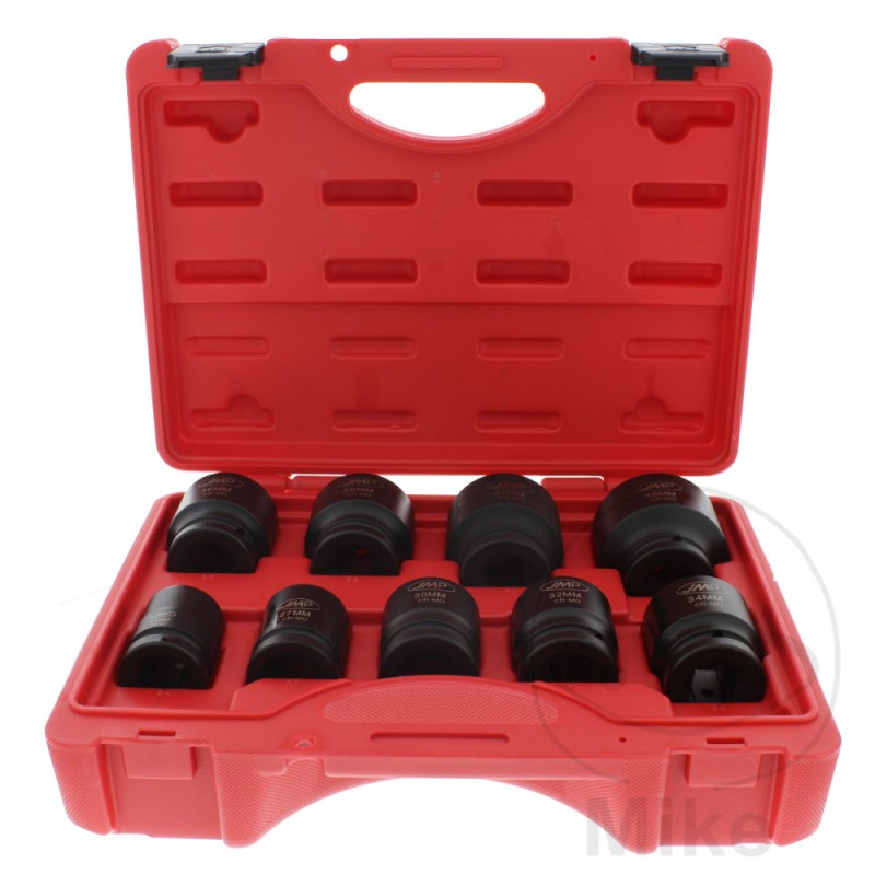 JMP Juego 9 llaves de vaso impacto bihexagonal versión corta 3/4 JM 24-46 MM 605.05.69