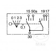 BOSCH Ignition/starter switch 1453703