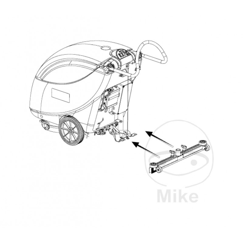 SCRUBTEC Complete suction bar for professional floor cleaners 343 E/B 343.2 E/ 665.01.00