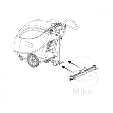 SCRUBTEC Complete suction bar for professional floor cleaners 343 E/B 343.2 E/ 665.01.00