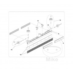 SCRUBTEC Complete suction bar for professional floor cleaners 343 E/B 343.2 E/ 665.01.00
