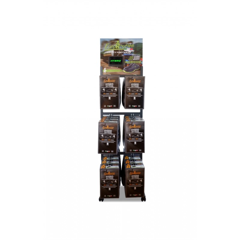 EUROROUTIER Display stand for 36 pairs, 50x70x190 cm 05149