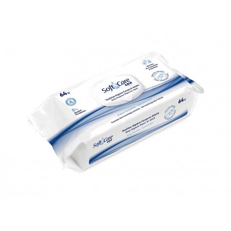 VARIOS Toallitas de higiene corporal para adulto SOFT CARE LEA 64UDS 06073