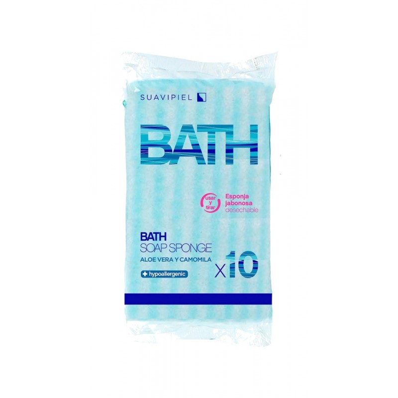 VARIOS Esponja jabonosa desechable 10U 06081