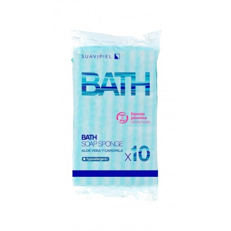 VARIOS Esponja jabonosa desechable 10U 06081