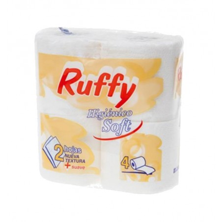 VARIOS Papel higiénico doméstico ruffy 15 METROS 4U 06099