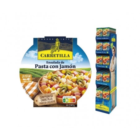CARRETILLA Plato ensalada de pasta con jamón 103704