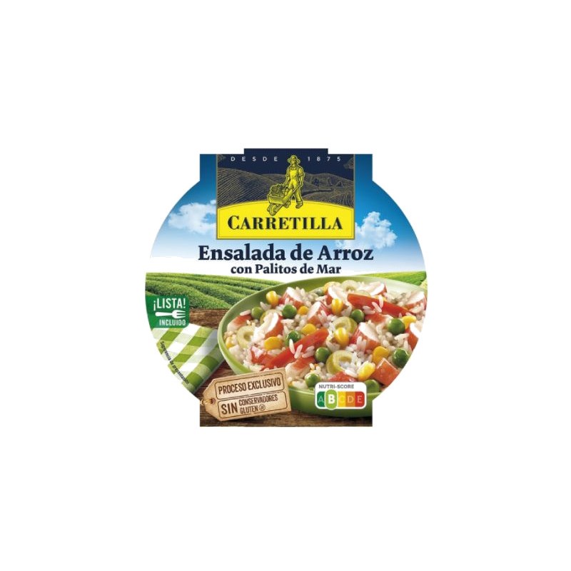 CARRETILLA Rice salad plate with sea sticks 103705