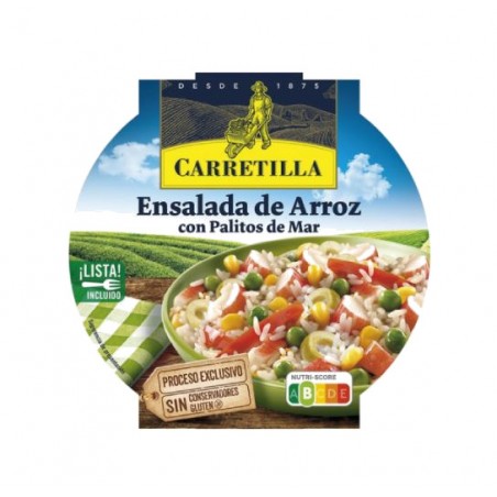 CARRETILLA Plato ensalada de arroz con palitos mar 103705