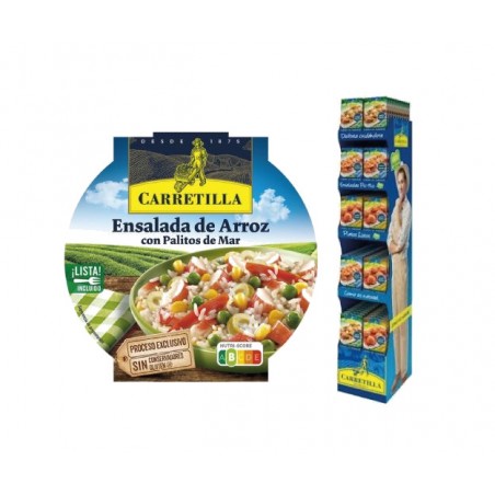 CARRETILLA Plato ensalada de arroz con palitos mar 103705