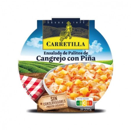 CARRETILLA Plato ensalada de cangrejo y piña 103709