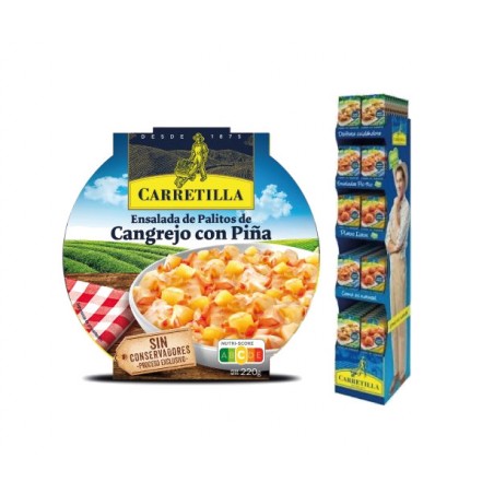 CARRETILLA Plato ensalada de cangrejo y piña 103709