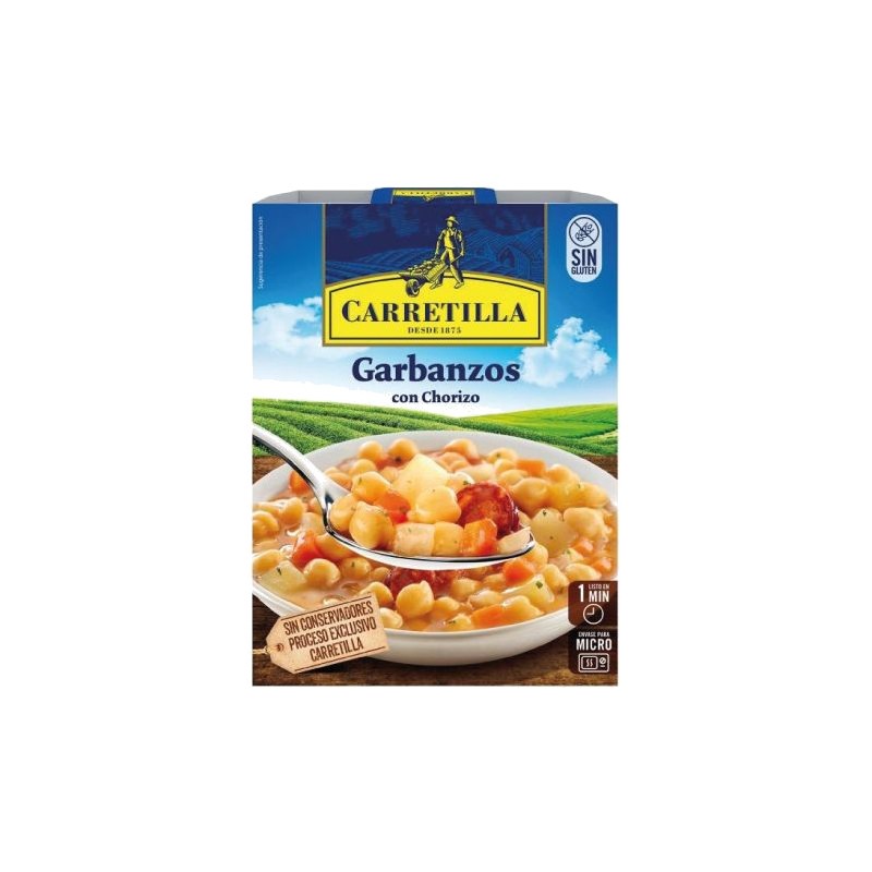 CARRETILLA Plato de garbanzos con chorizo 103712