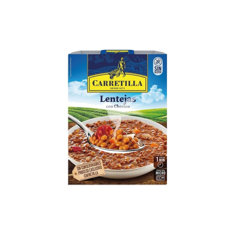 CARRETILLA Plato de lentejas con chorizo 103713