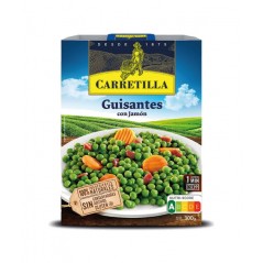 CARRETILLA Plato de guisantes con jamón 103718